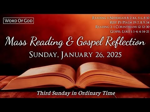 Today's Catholic Mass Readings and Gospel Reflection - Sunday, January 26, 2025