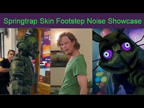 Is Glitchtrap Pay To Win? Springtrap Skin Footstep Showcase