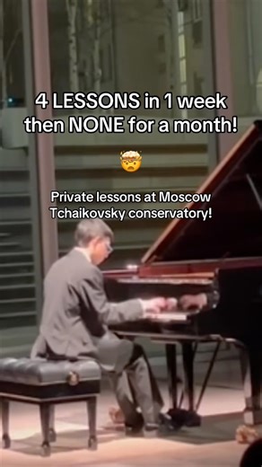 4 LESSONS in 1 week, then NONE for a month! 🤯 #piano #classicalmusic #moscow