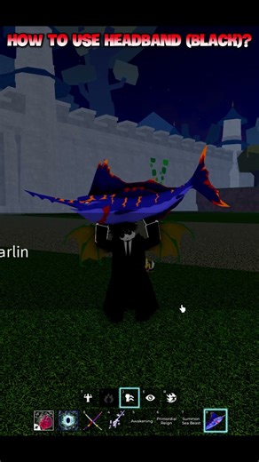 How To Use Headband (Black)? #ligroblox #bloxfruits