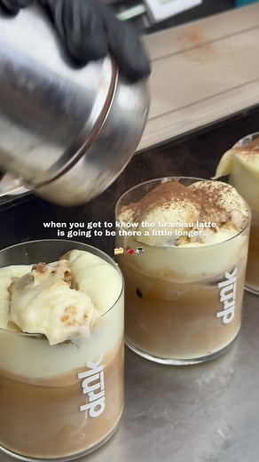 drnk on Instagram: "when you get to know the viral tiramisu latte has been extended till the 3rd of August limited quantities only throughout the day! 📍drnk flagship ,Bandra [ viral, tiramisu latte, Mumbai, Bandra, coffee, drnk, tiramisu on top ]"