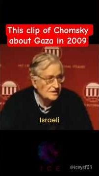 Chomsky _ In 2009 about Palestine #news #breakingnews #chomsky #palestine #gaza #iran