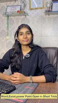 Open word,excel,power point with shortcut trick ✅🖥️ #viral #excel #computereducation #online