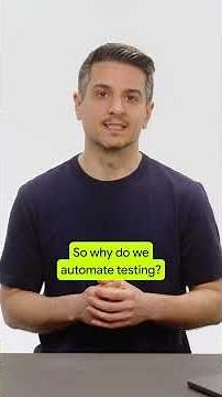 Goodbye manual testing, hello automated testing