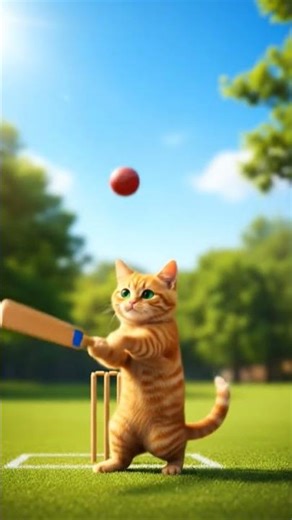 #Cat playing with ball