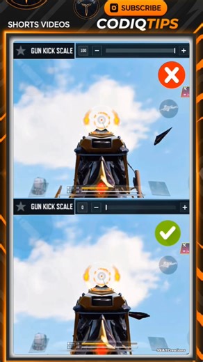 NO WEAPON SHAKE AFTER TODAY! COD Mobile Gun Kick Scale Secret Settings Shorts 🔥🤯 #codm