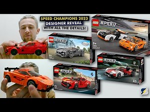 LEGO Speed Champions 2023 March lineup designer reveal with all details, new parts and more!