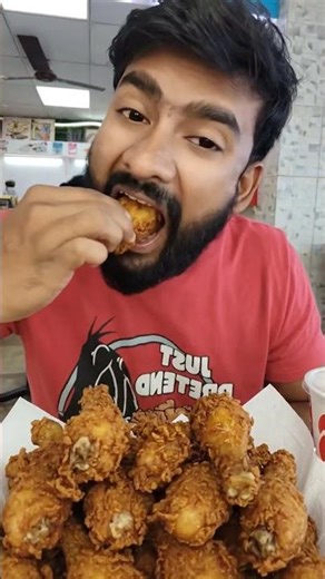100 chicken leg piece eating challenge 😋😁