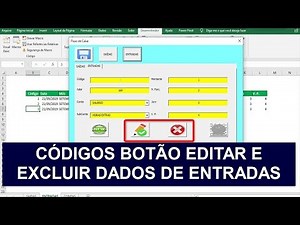 Botão Editar e Excluir Registros via Formulário VBA - Controle Financeiro Excel - Aula 08