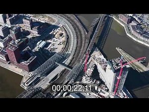 high-rise building complex " Elbtower " in the HafenCity district of Hamburg, Germany