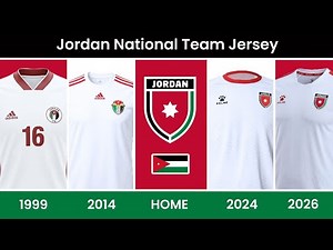 The Evolution of Jordan National Football Team Home Jersey 🇯🇴 | FIFA World Cup 2026 Group J