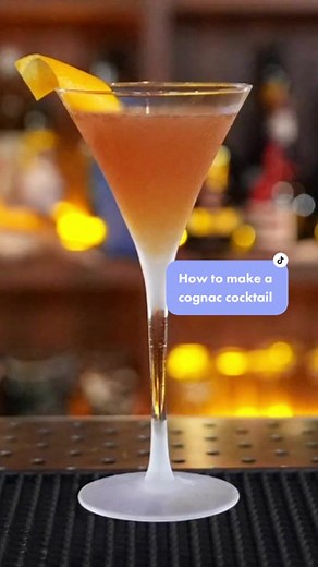 How to make a cognac cocktail#cocktail #foryou #summercocktails #foryoupage #cocktails #bartender #fypシ #drink