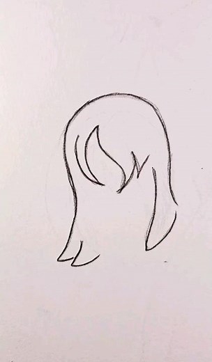 How to draw an anime hair 1 step by step with easy fast
