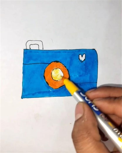 How to Draw a Camera 📸 | Easy & Quick Drawing l Camera Drawing ✏️ #easydrawing #kidsdrawing