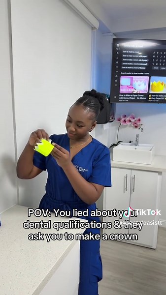 POV: You lied about your dental qualifications and you are asked to make a crown 👑 #trinidadentist #womenindentistry #viralreelsvideo #foryourpage