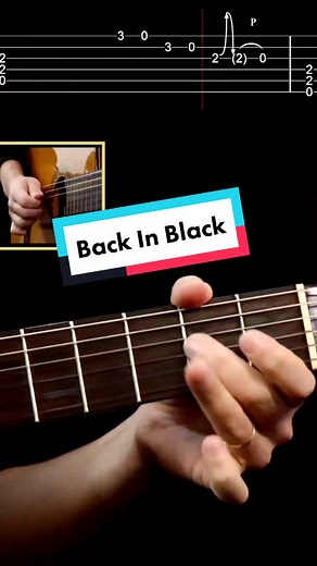 Back In Black - AC/DC Guitar Tutorial | Tablature and Chords