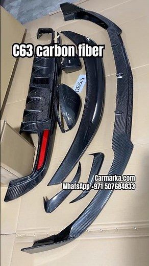 C63 C43 W205 Carbon Fiber Spoiler Kit from Carmarka 📲 #c63 #carbonfiber #w205