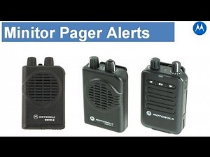 Alerting a Motorola Minitor VI (6) Pager - test tones going off