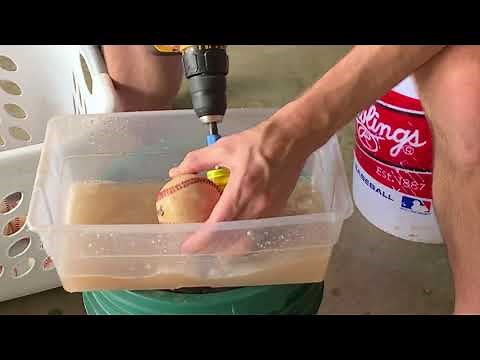How to clean dirty baseballs