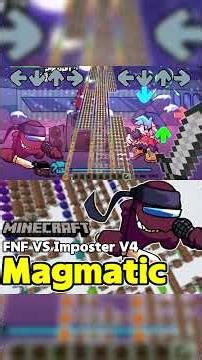 "Magmatic" (FNF VS Impostor V4) | Minecraft Note Block Cover #shorts