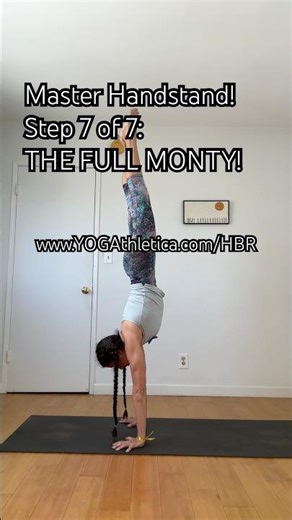 7-Step Yoga Handstand Progression 🤸‍♀️ Step 7️⃣ of 7️⃣ 🤸 Full Handstand Balance Mid-Room