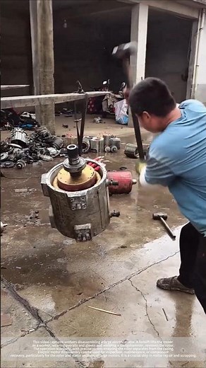New energy motor disassembly process