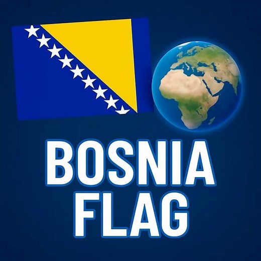 🇧🇦 Why Does the Bosnia Flag Have Stars and a Triangle?
