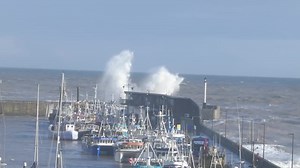 ***Dramatic video of huge waves hitting the North Pier of Bridlington Harbour*** After a morning of torrential rain the high tide is brining in huge waves that are battering Bridlington Harbour. As always be cautious around the beaches and promenades. | Bridlington Echo