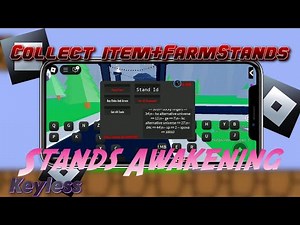 Script Item Collection+Farm Stands ("Stands Awakening 🔥!!") Pastebin Direct Link 📂