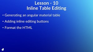 Magic Web Client Course - L10: Inline Table Editing