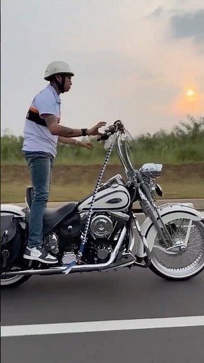 From California to Indonesia: Custom Softail on DNA Cali Spoke Wheels 🇮🇩✨