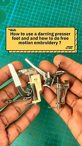 How to use a darning foot and how to do free motion embroidery? #Sewing #sewingtutorial #sewsewsew #sewingblogger #howto | ABC Sewing