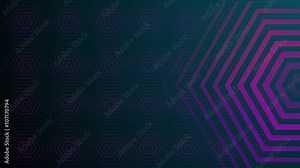 Abstract hexagonal shape background with space for your logo or text. Seamless loop. Stock Video