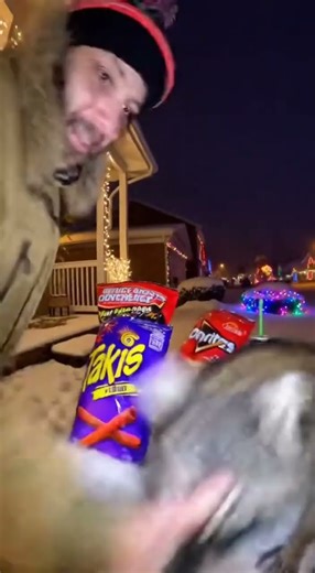 “New Year’s Night + Spicy Chips + Raccoon = PURE CHAOS ❄️🔥🦝”