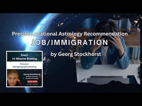 Job Search Astrogeography Consultation - Georg Stockhorst