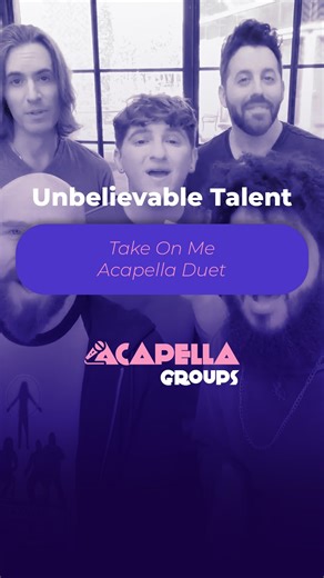 Acapella Groups 🎶 on Instagram: "🎤 Unbelievable Talent: Take On Me Acapella 🎥 Video by @voiceplay ✅ Follow @acapellagroups for more Acapela videos #acapella #music #sing #choir #voice #aha #duet"