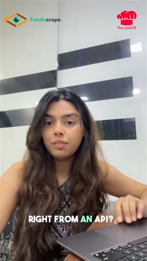 Foodoscope on Instagram: "Who knew coding could taste this good? 😋 Get your API key and start cooking with RecipeDB today! 🍴 #Foodoscope #RecipeReel #TechEats#fyp #foodtech #computationalgastronomy #foodie"