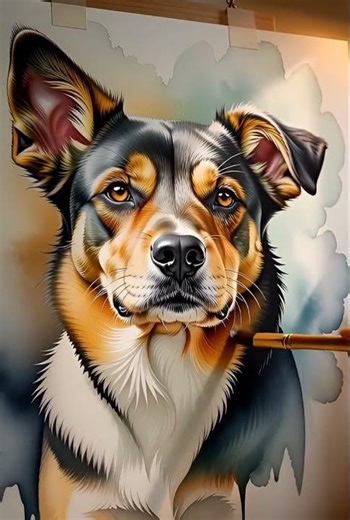 custom pet portrait from your photo