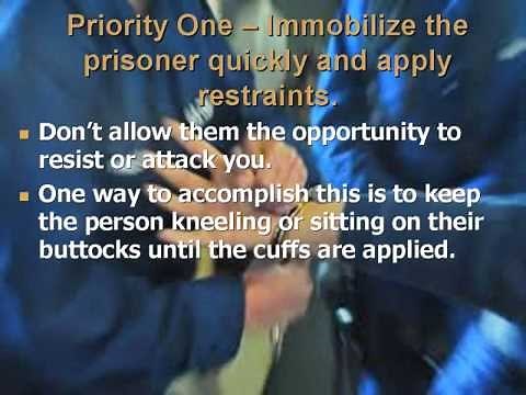 Correctional Officer Safety ~ Handcuffing
