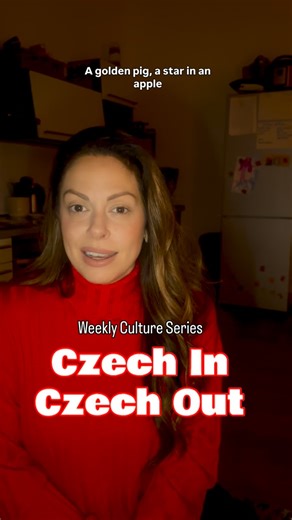 Amanda Meyer Barkley | American Mom Abroad on Instagram: "I still can’t quite wrap my head around the fact that Czech families don’t decorate until December 24th — you wait all that time, and then only get to enjoy the tree for one day. 🎄 As an American, that part still surprises me every year. But the more I learn about Czech Christmas, the more special it feels. The little traditions — cutting apples, floating walnut shells, throwing a shoe to predict the future — things that have been done t