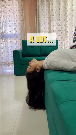 Dropping the head for 2 mins can do wonders #dropyourhead#anxietyrelief#hairgrowth