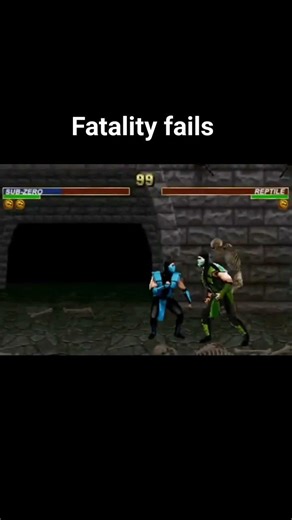 fatality fail sub zero bi han #mortalkombat #shorts #comedy #memes #edit #fail #fatality #retro