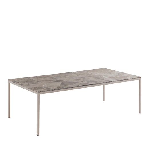 Origo Rectangular Beige Camouflage Marble Dining Table