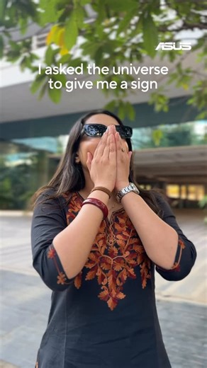 ASUS India on Instagram: "Manifested a sign. Universe said: MD101 + Marshmallow Keyboard🙈 (asus, asus india, sign from universe, trending, aesthetics, tech, innovation) #ASUSIndia #Trending"