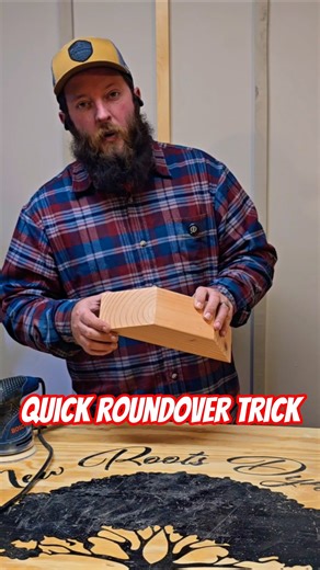 Quick, Easy Roundover Hack To Smooth Wood Edges Without A Router #diy #woodworking #woodscraft