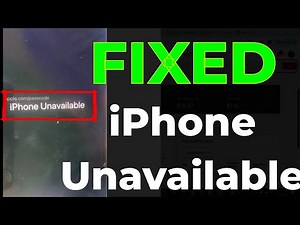 How to Fix iPhone Unavailable Latest Solution