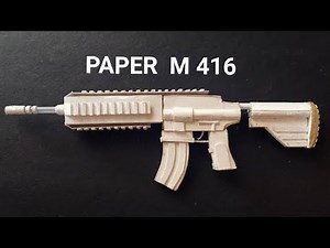 How to make mini M416 gun| DIY with paper and cardboard | Step By Step |