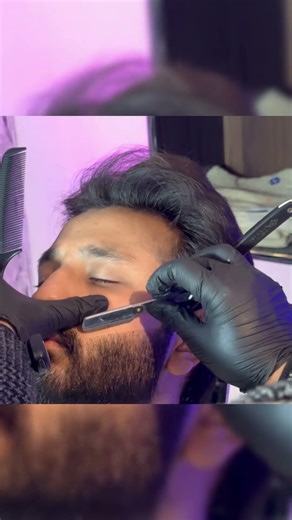 ASMR Barber Beard Cut 😴✂️ | Relaxing Haircut Sounds