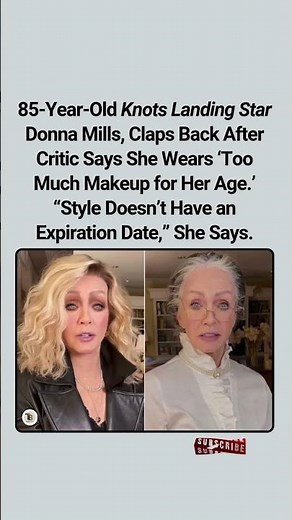 Donna Mills Shuts Down Makeup Critic at 85: ‘Style Doesn’t Have an Expiration Date'