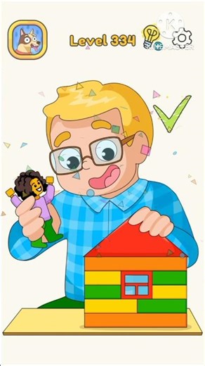 Dop 4: Draw one part - Gameplay walkthrough - Levels 334 # short video # viral